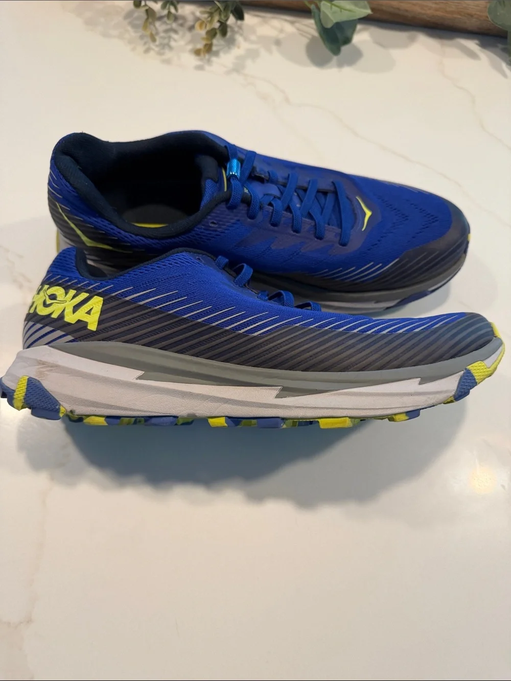 Men's Hoka Royal Blue-Purple Running/Hiking Shoes size 10.5 New w/o tags